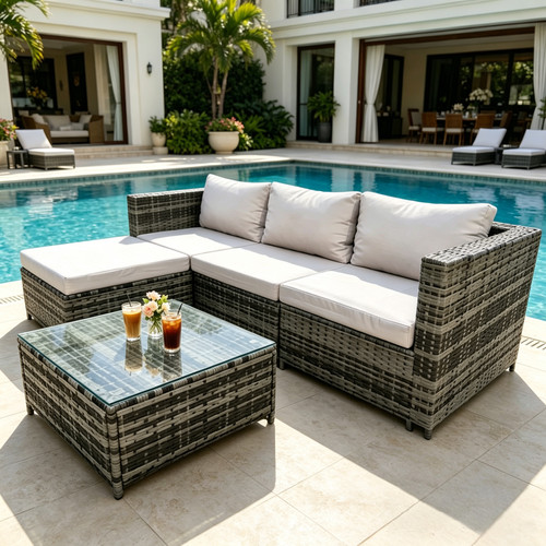 Seater rattan garden - 4,