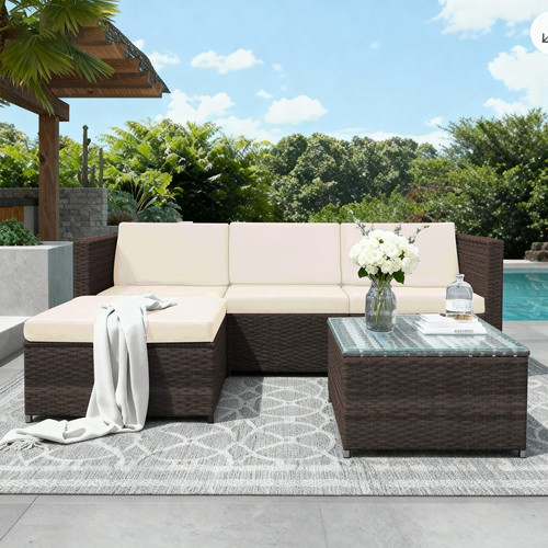 Rattan garden furniture patio - furniture,