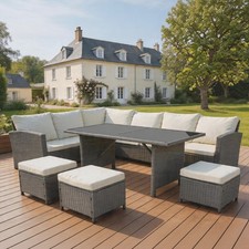 9Seater Rattan Corner Sofa Set