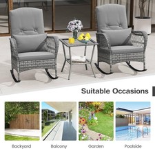 3pcs/set Rattan Garden