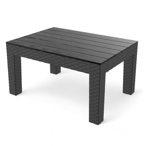 Black rattan effect garden - black,